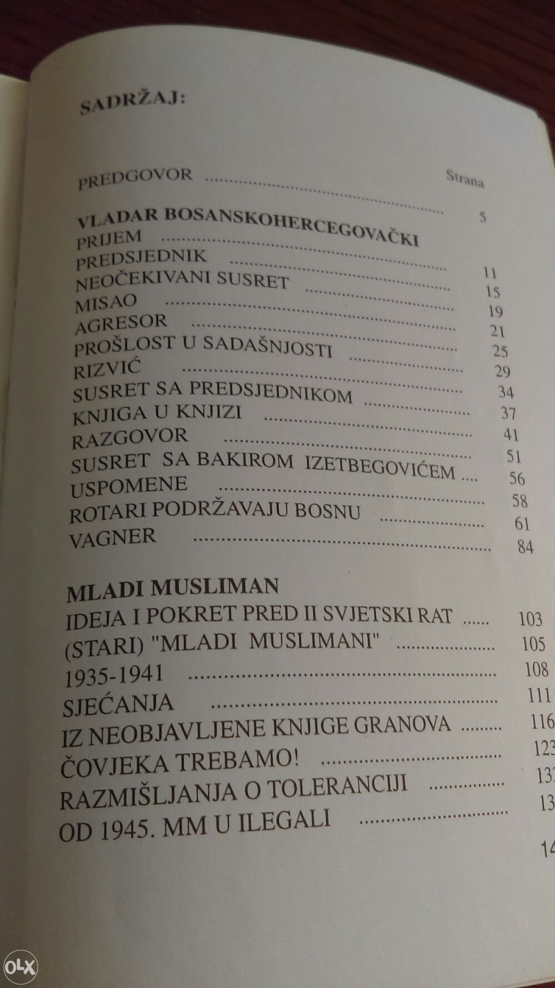 Knjiga susret sa presjednikom BiH Alijom Izetbegovicem