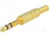 AUDIO 6.3mm KONEKTOR STEREO POZLACENI (004143)