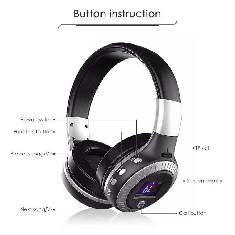 EIVOTOR B19 bluetooth slušalice s ekranom