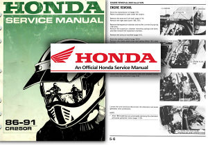 Honda CR250R Service Workshop Repair 1986 - 2007