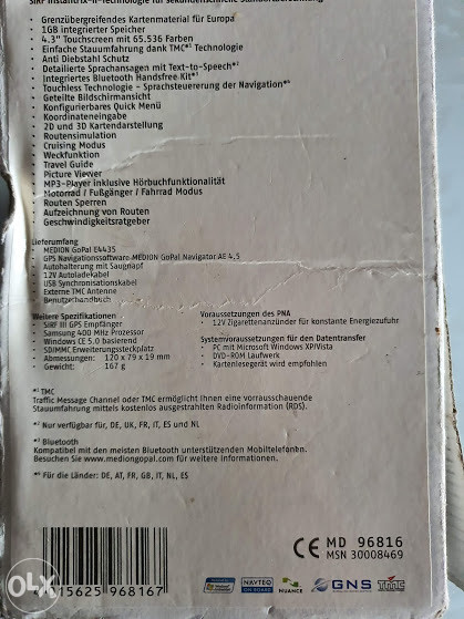 NAVIGACIJA medion Njemacka gps garmin MEMORIJA 4GB