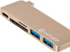 USB HUB Type C CLICK ES84121-GOLD USB-C Gold