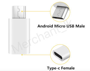 USB C (ženski) - micro USB (muški)
