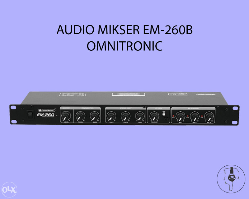 AUDIO MIKSER EM-260B OMNITRONIC