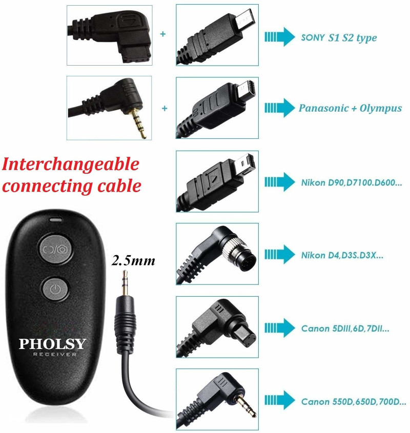 PHOLSY Wireless Shutter cord cable S6 and S8 SONY