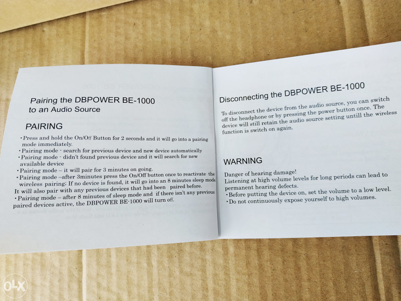 DBPOWER BE-1000 Bluetooth Headphones V4.0