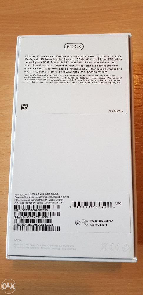 IPhone Xs Max 512GB GOLD ( Dubai CLONE )