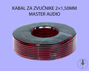 KABAL ZA ZVUČNIKE 2×1,50MM MASTER AUDIO