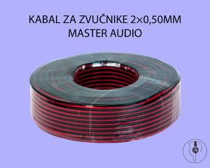KABAL ZA ZVUČNIKE 2×0,50MM MASTER AUDIO