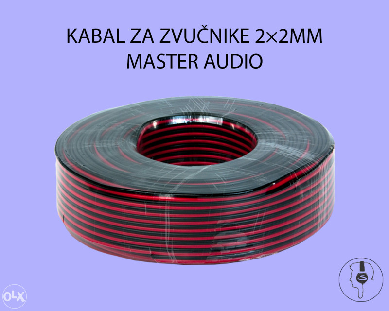 KABAL ZA ZVUČNIKE 2×2MM MASTER AUDIO