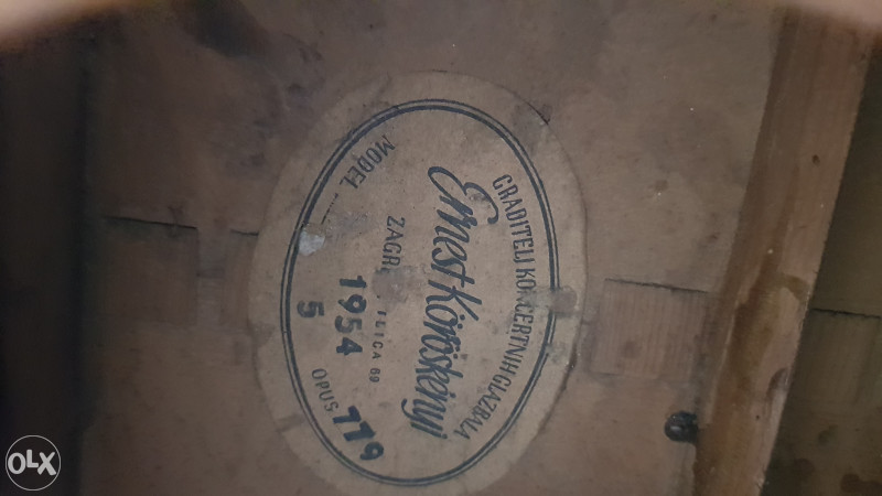 Gitara Ernest Köröskenyi - opus 779 1954.g