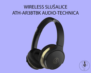 WIRELESS SLUŠALICE ATH-AR3BTBK AUDIO-TECHNICA