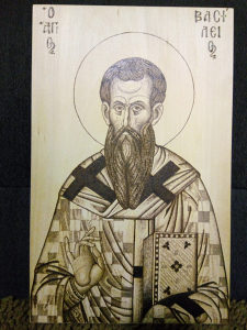 Pirografija ikona Sveti Vasilije Veliki 065 955 675