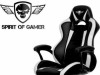 Gaming stolica Spirit of gamer RACING crno-bijela