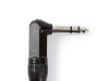 AUDIO STEREO UGAONI 6.3MM KONEKTOR NA KABAL (018229)