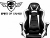 Gaming stolica Spirit of gamer RACING crno-bijela