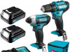MAKITA SET BUŠILICA-ODVIJAČ I UDARNI ODVIJAČ CLX224SA