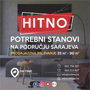 ON TIME potražuje: Prodajete stan u Sarajevu?