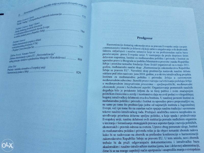 HARMONIZACIJA ZAKONODAVSTVA REPUBLIKE SRBIJE