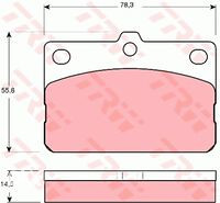 Disk pločice, TOYOTA CAROLLA od 1972 do 1982