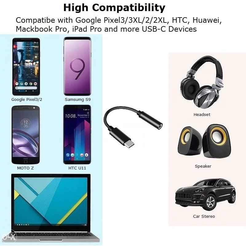 USB Type C adapter za slusalice