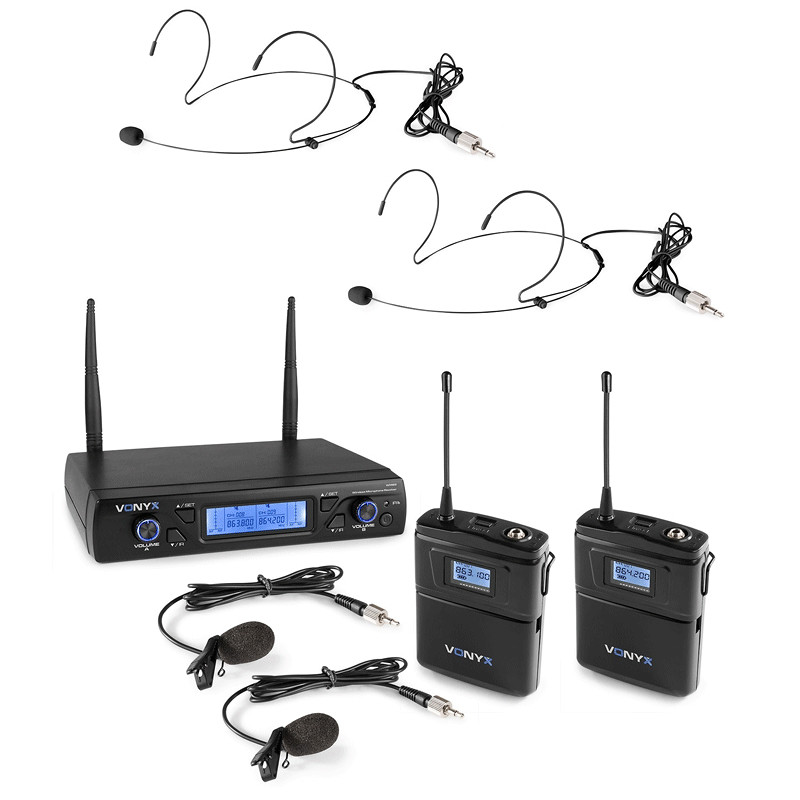 MIKROFON BEŽIČNI VONYX WM62B UHF 16CH 179.264