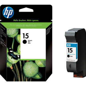 HP 15 Ink Cartridge - Crni