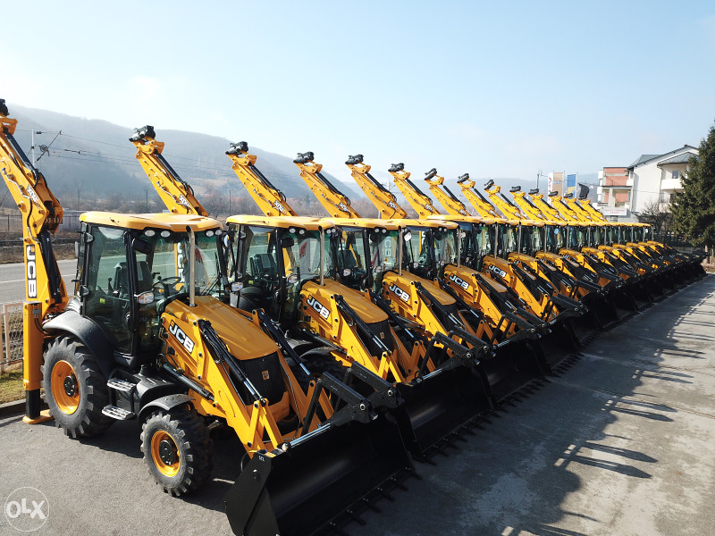 JCB mini bageri, bageri, utovarivači i kombinirke
