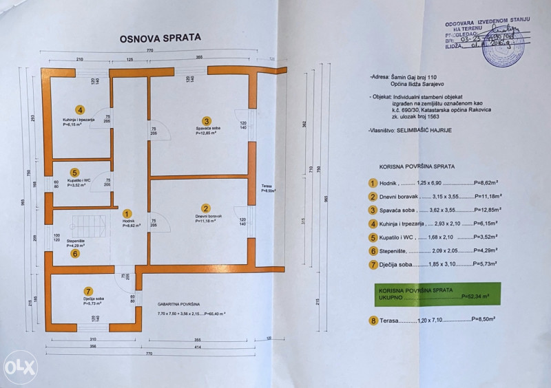 Prodaje se vikendica sa zemljištem: ILIDŽA-RAKOVICA