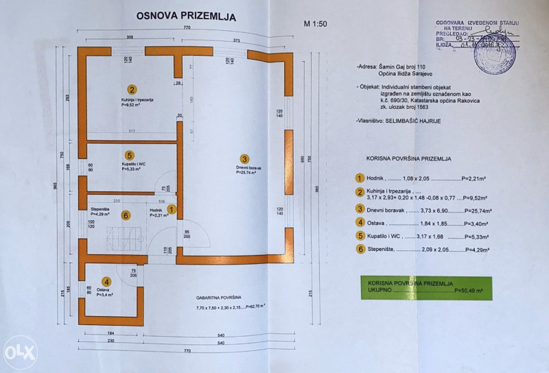 Prodaje se vikendica sa zemljištem: ILIDŽA-RAKOVICA