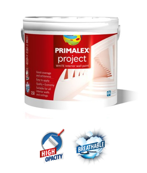 PRIMALEX unutrasnja boja za zidove, krecenje PROJECT