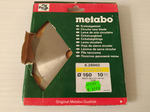 METABO rezna ploča 160mm x 20mm, 2,mm, 10 zuba