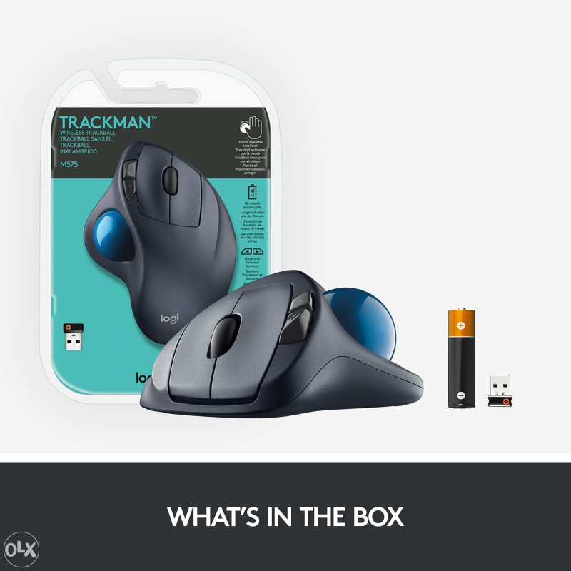 Logitech M570 Trackman Wireless Trackball Mouse mis