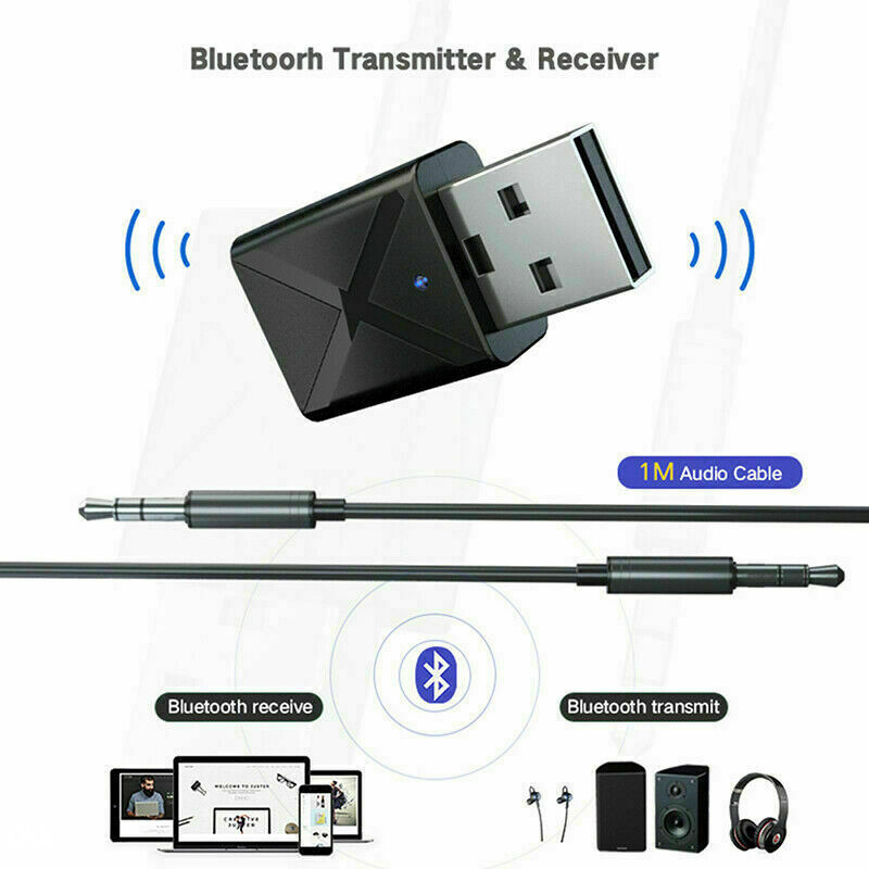 USB Bluetooth 5.0 Transm/Rec Audio Stereo Adapter