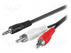 AUDIO KABAL AUX 3.5MM - RCA CINCEVI 10M (006455)
