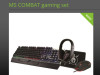 MS Combat RGB gaming set: Tastatura+mis+slusalice+podloga