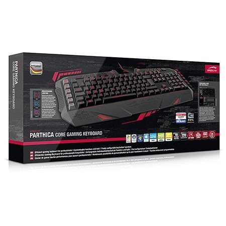 Tastatura SPEEDLINK PARTHICA Core Gaming USB, black