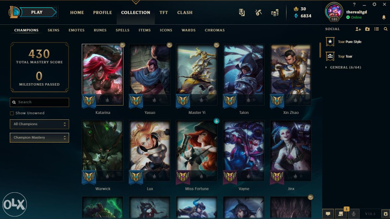 LOL Account / Lol profil / PLATINUM 4 / 80+ SKINOVA /