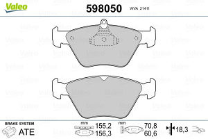 Plocice opel omega b -Textar