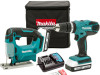 MAKITA AKU SET BUŠILICA I UBODNA PILA DK18113X1