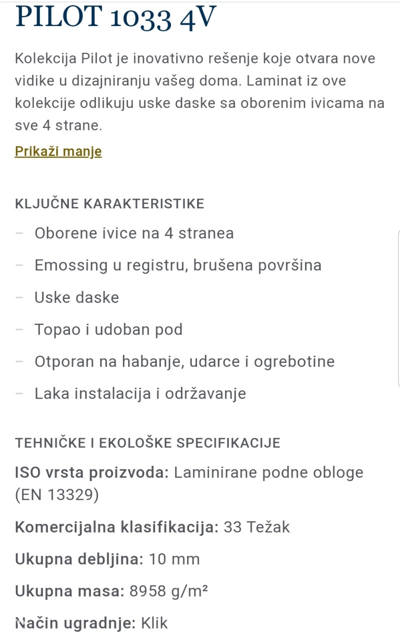 Laminati fabrickih cijena dostava na adresu kupca