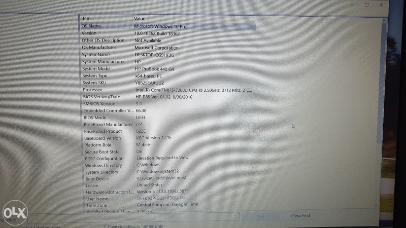 HP ProBook 440 G4 i5 7200 8Gb 240SSD fullHD 14 GF930MX
