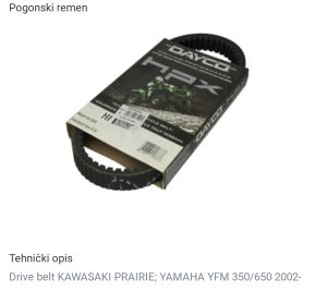 Remen Kawasaki Prairie Yamaha YFM 350/650