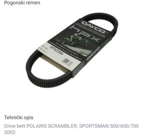 Remen POLARIS SCRAMBLER SPORTSMAN 500/600/700