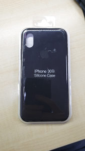 Original iPhone X XS crna maska zastita silikon