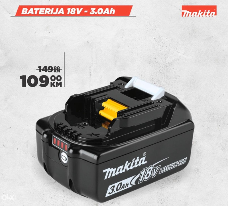 Baterija makita 18v discount 3ah