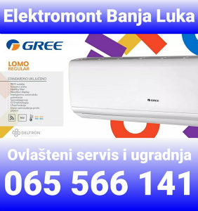 AKCIJA-Klima Gree 24 Lomo -15 -22°C Wi-Fi Banja Luka