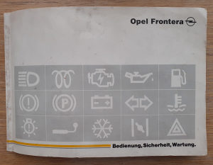 Opel Frontera  -  uputstvo
