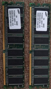 DDR RAM 256MB PC3200 400Mhz, 184-pin DIMM