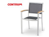 Stolica aluminijum tekstil silver-crna GS939S